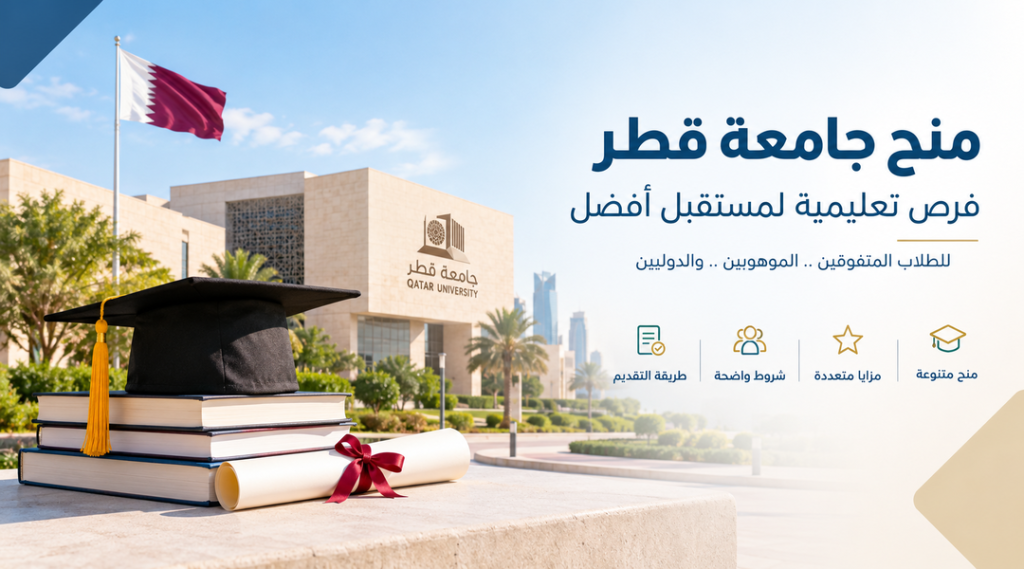 منح جامعة قطر 2026 – تعرف على أنواع المنح الدراسية وشروط التقديم والمزايا