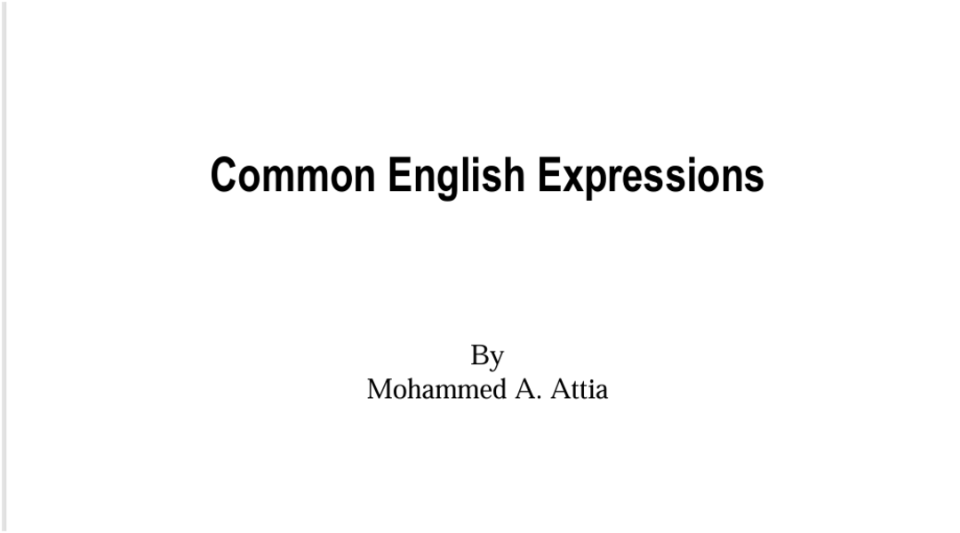 Common English Expressions – أهم 1300 عبارة إنجليزية شائعة الاستخدام